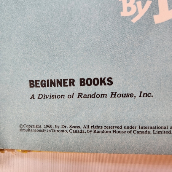 Dr. Seuss One Fish Two Fish Red Fish Blue Fish 1960 ~FIRST EDITION - Picture 4 of 10